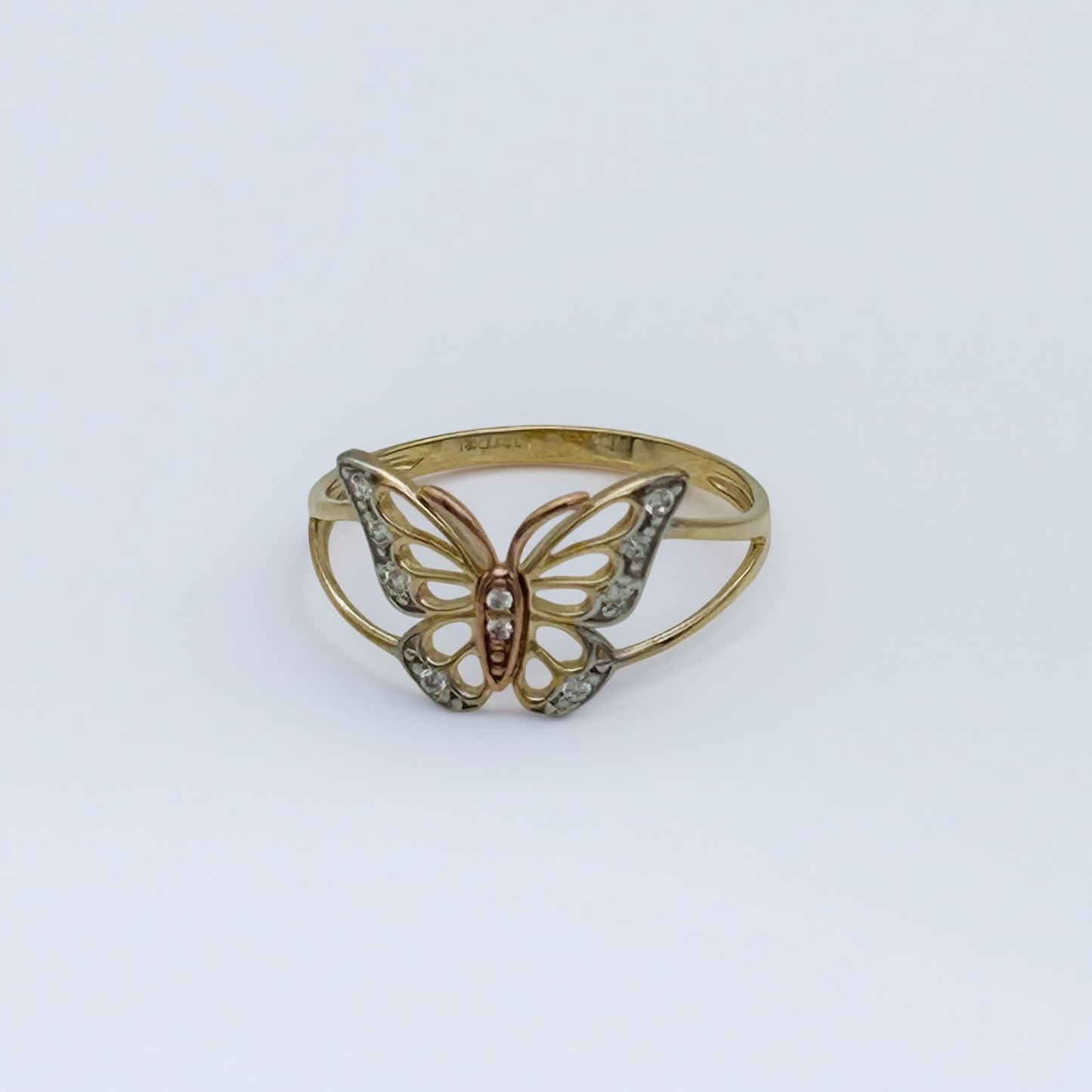 14KG482 Butterfly Ring #7