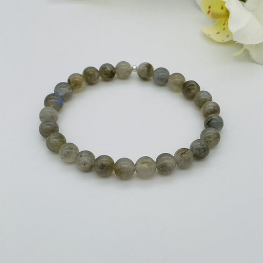 ST1379BL Labradorite Bracelet 8mm. x 8"