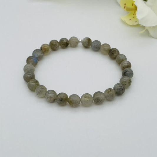 ST1379BL Labradorite Bracelet 8mm. x 8"
