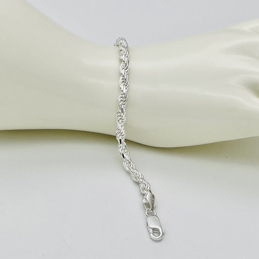 S1747BL Rope Bracelet 4.7mm. X 8"