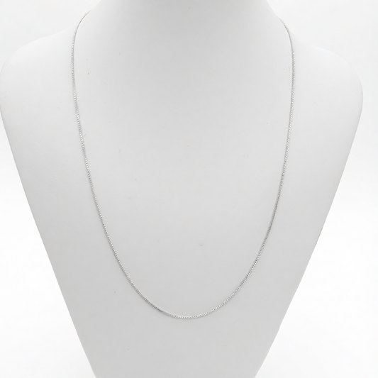 S847 Box Chain 1mm. X 18"