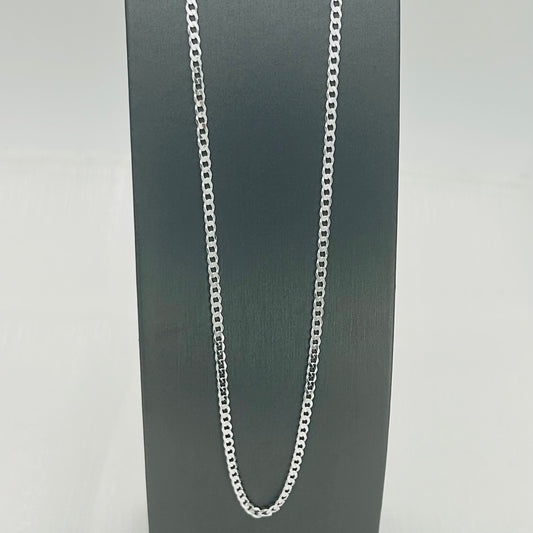 S1928 Super Flat Curb Link Chain 3mm. X 18"