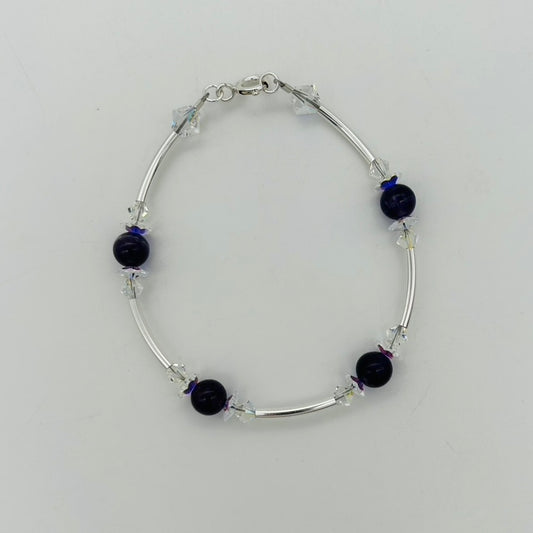 ST1222BL Amethyst Bracelet 7"