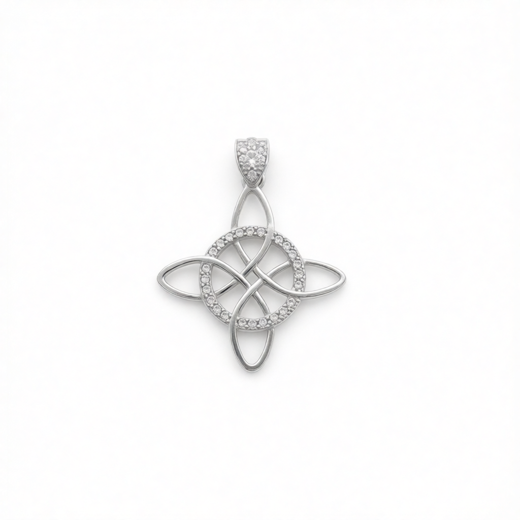 Z1952P Witch's Knot Pendant 32mm.