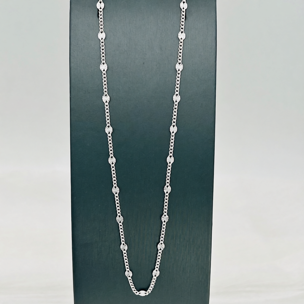 S1929CH Curb Star Chain 2.1mm. X 22"