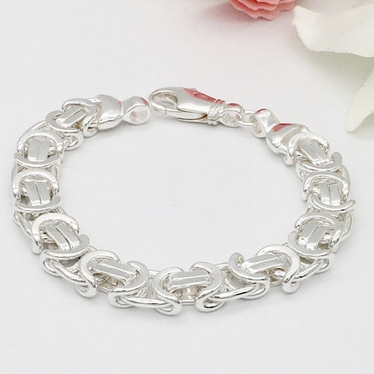 S1511BL Byzantine Bracelet 11mm. X 8"