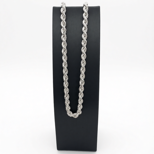 S1486 Hollow Rope Chain 8mm. X 26"