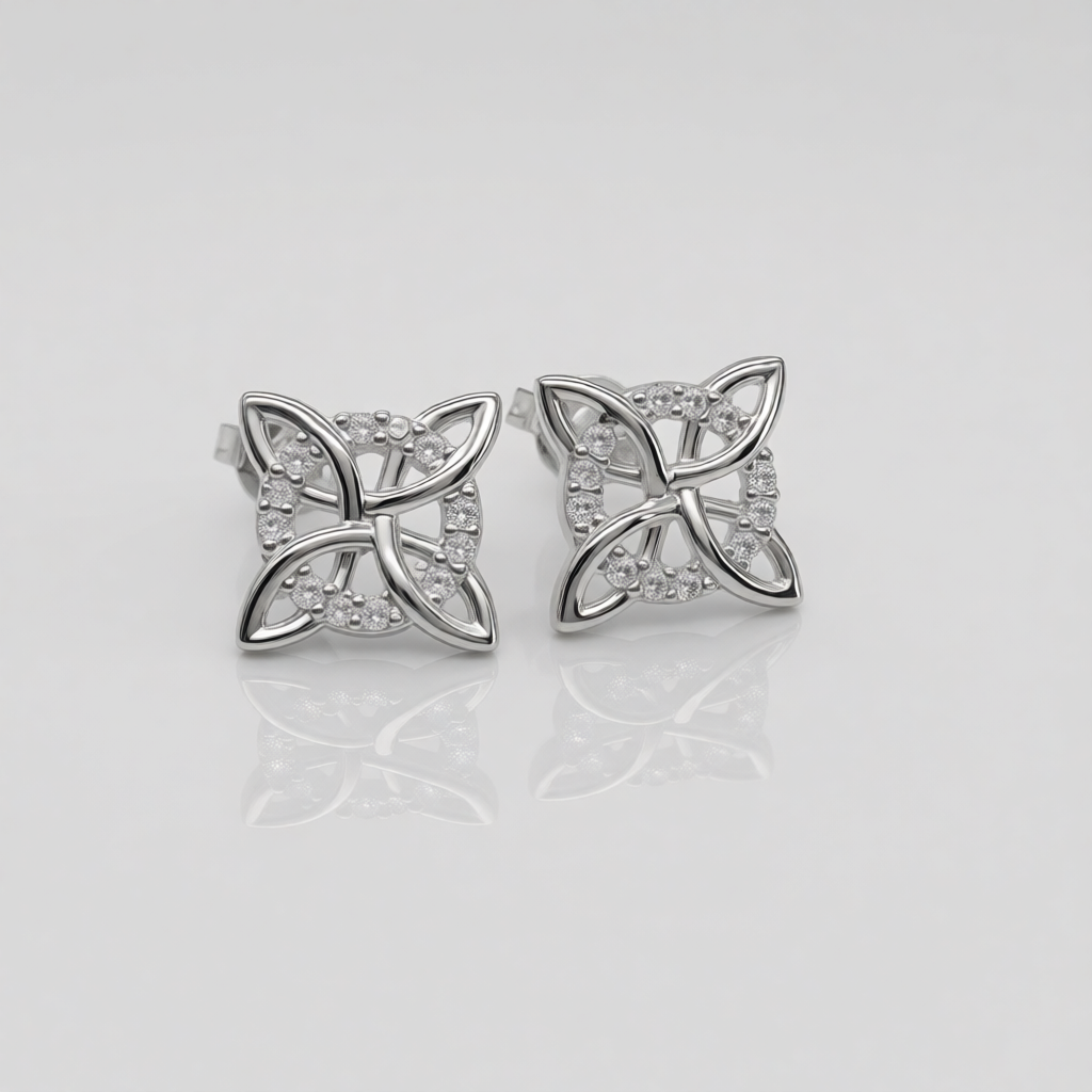 Z1947ER Witch's Knot Earrings 10mm.