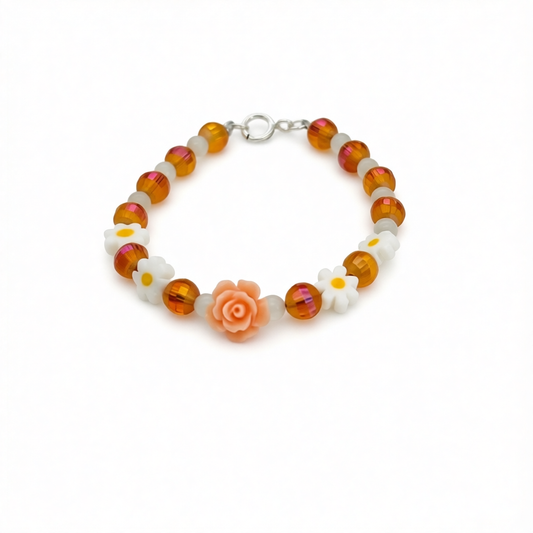 CH1003 Flower Bracelet 6"