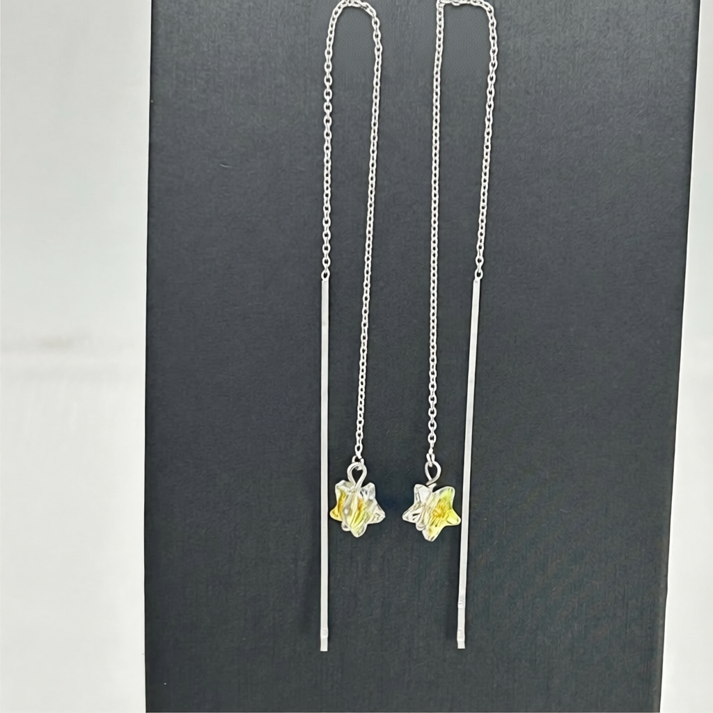 C1499 Star Thread Earrings