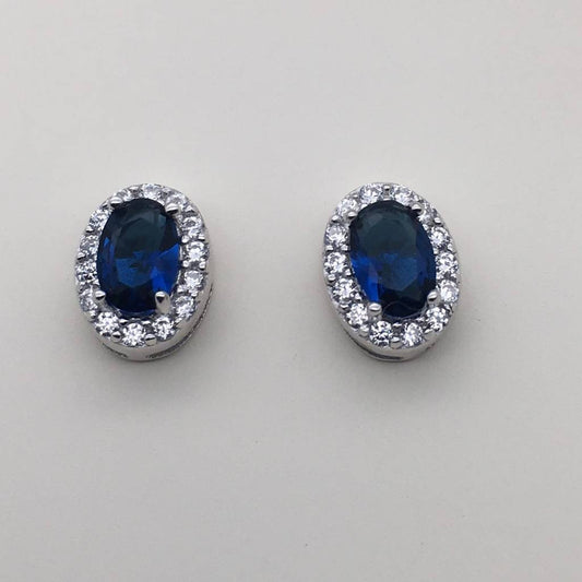 Z1222ER Sapphire Post Earrings