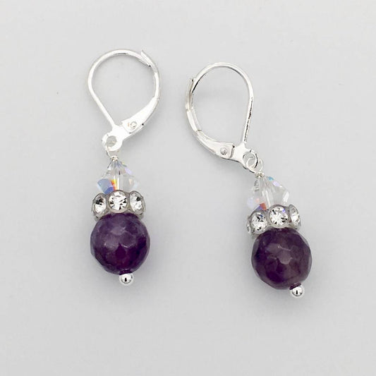ST1346 Amethyst Earrings