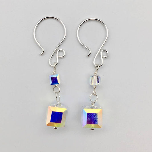 C1171 AB Square Earrings
