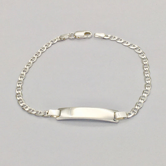 Ch932BL Marina ID Bracelet 6mm. x  6"