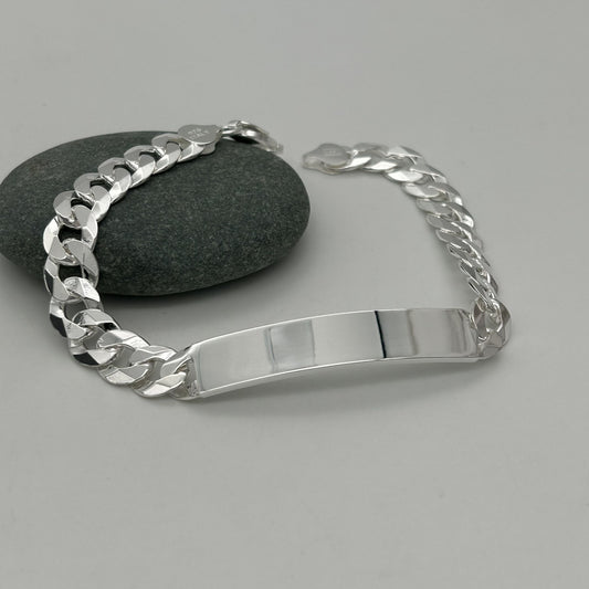 S1149 Curb Link ID Bracelet 9.3mm. X 9"