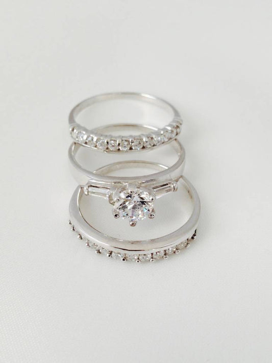 Z255R Wedding Set of 3 Rings