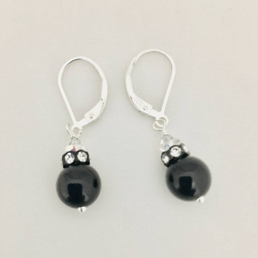 ST1346ER Black Onyx Earrings