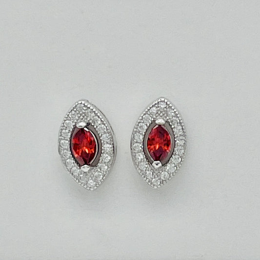 Z1166ER Garnet Earrings