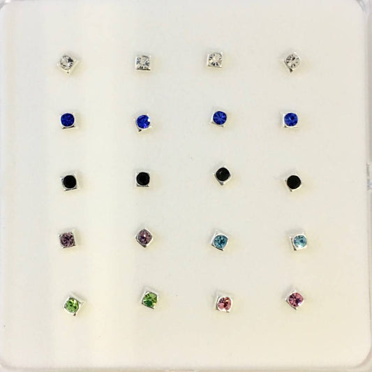 Z1181 1.5mm. Nose Studs Assorted Colors