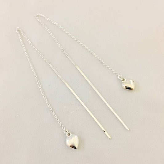 S1227 Heart Thread Earrings