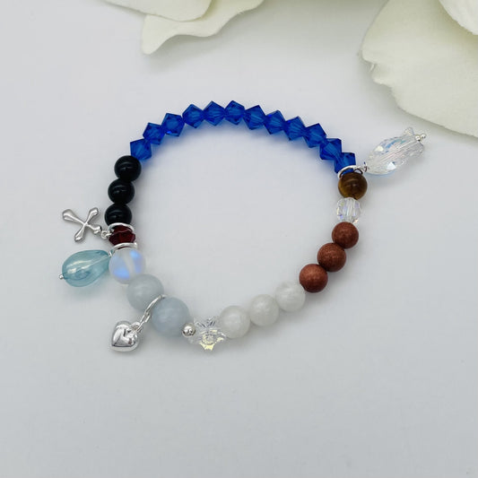 ST1453BL  La Vida de Jesus Bracelet 6.5"