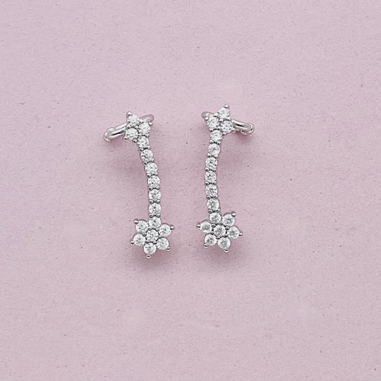 Z1607ER Flower Ear Climbers