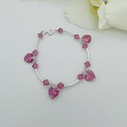 C1244SW Pink Bracelet 7"