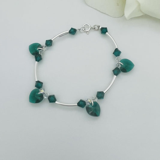 C1244SW Emerald Bracelet 7"