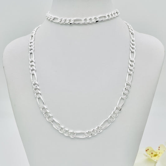 S1667CH Figaro Pave Chain  5.7mm. X 24"