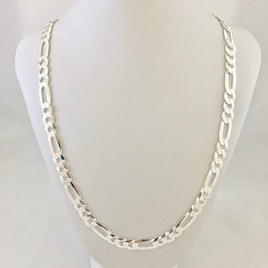 S1268CH Super Flat Figaro Chain 8mm. X 34"