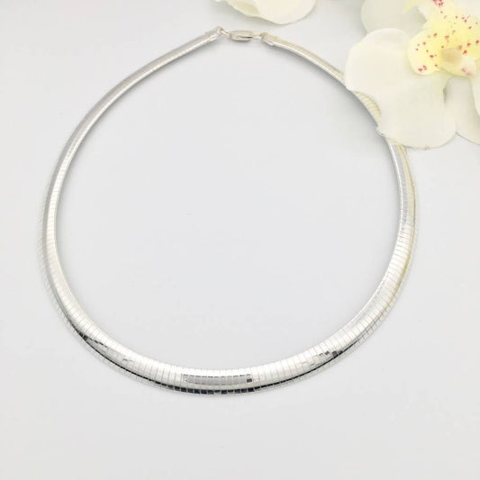 S1291NL Omega Necklace 7mm. X 18"