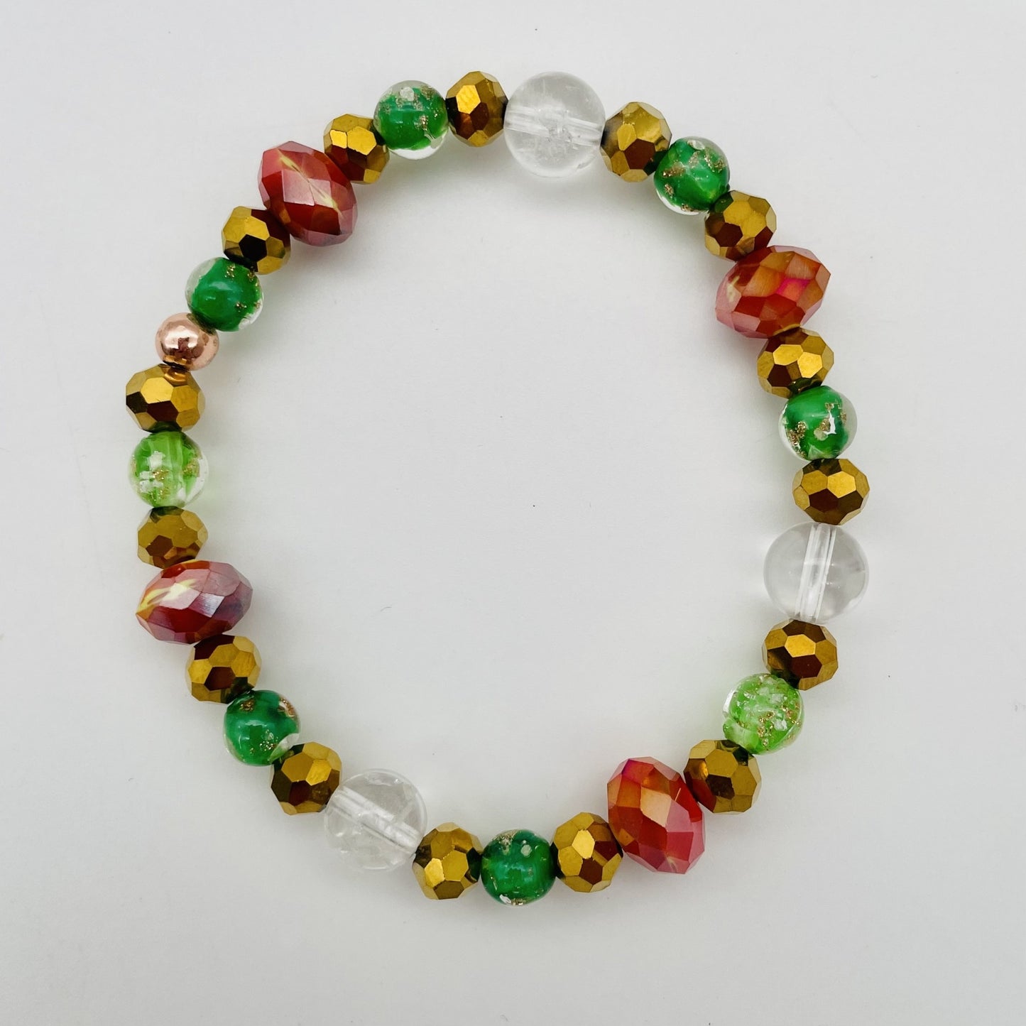 CO02BL Rock Crystals Colorful Bracelet
