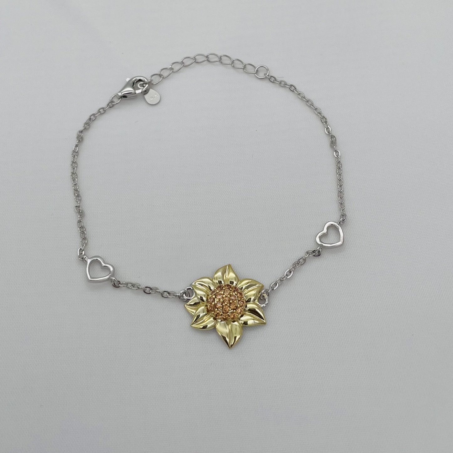 Z1671 Sunflower Bracelet 7.5"