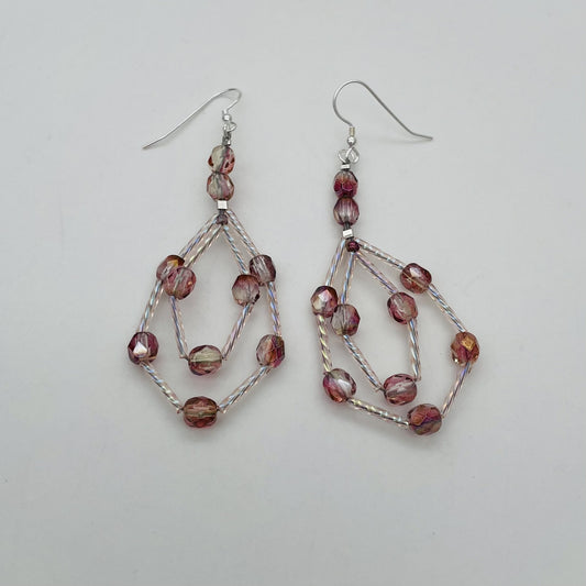 C1385ER Pink Earrings