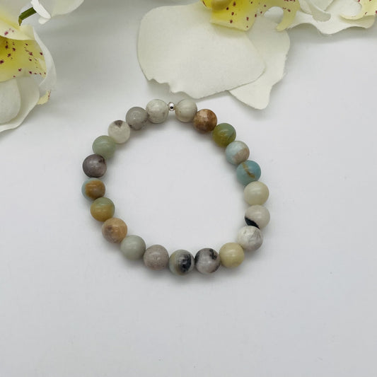 ST1788BL Amazonite Bracelet 8mm.X7