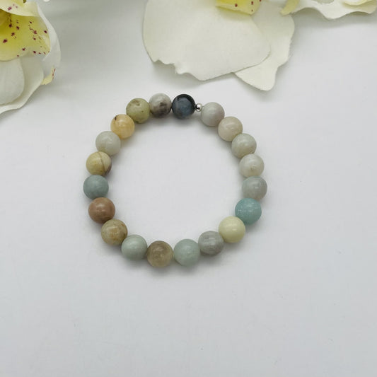 ST1788BL Amazonite Bracelet 8mmX6.5"