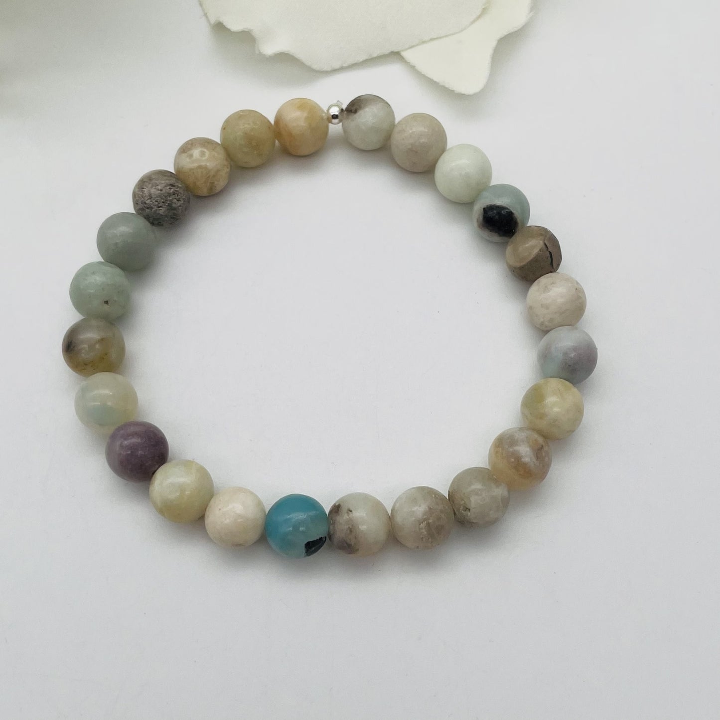 ST1788BL Amazonite Bracelet 8mm.X 8"