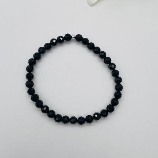 ST1844BL Black Tourmaline Bracelet 8"