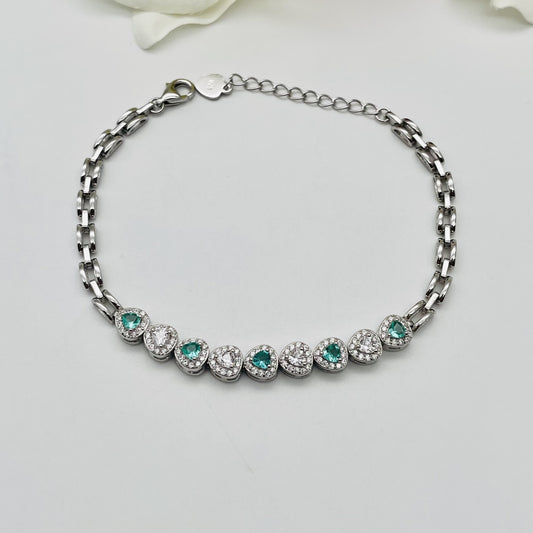 Z1793 Aqua Bracelet 7.5"