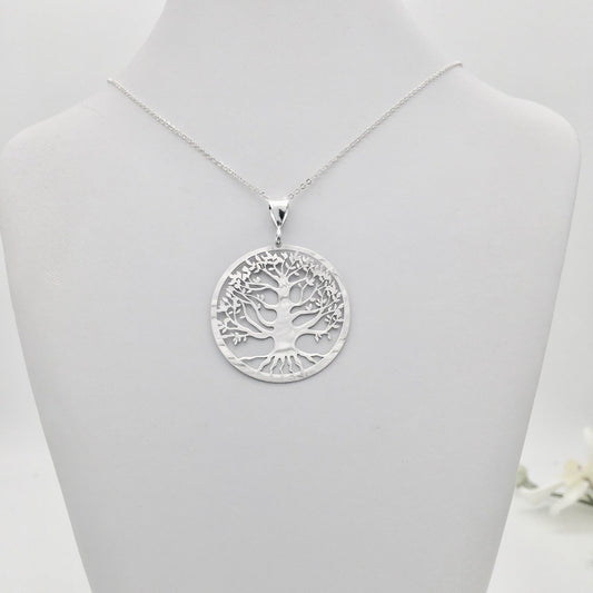 S1489ER Tree of Life Necklace 18"