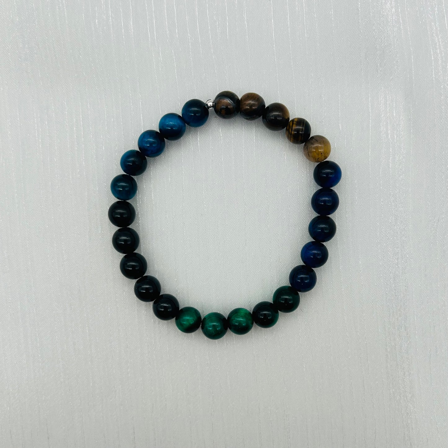 ST1934BL Tiger Eye Bracelet 8"