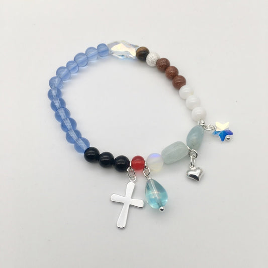 ST1453BL La Vida de Jesus Bracelet 7"