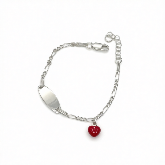CH1008 Strawberry ID Bracelet 6"