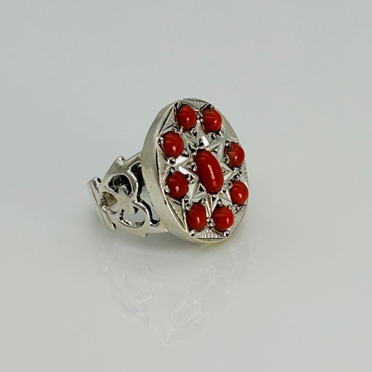 ST1965 Red Jasper Ring #8