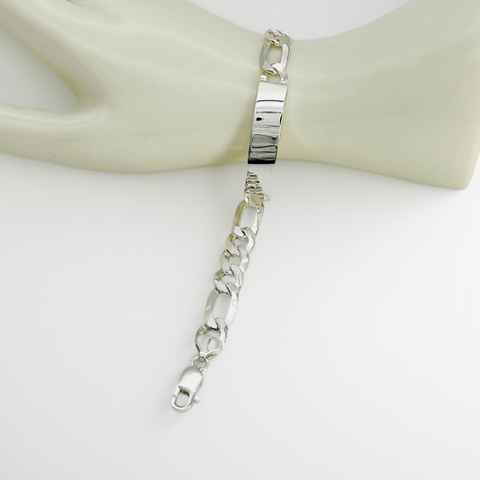 S1893 Figaro ID Bracelet 7.6mm. X 9"