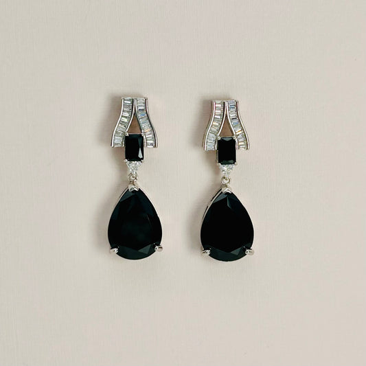 Z1915 Drop Earrings Black