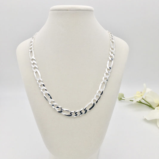 S1268CH Super Flat Figaro Chain 8mm. X 18"