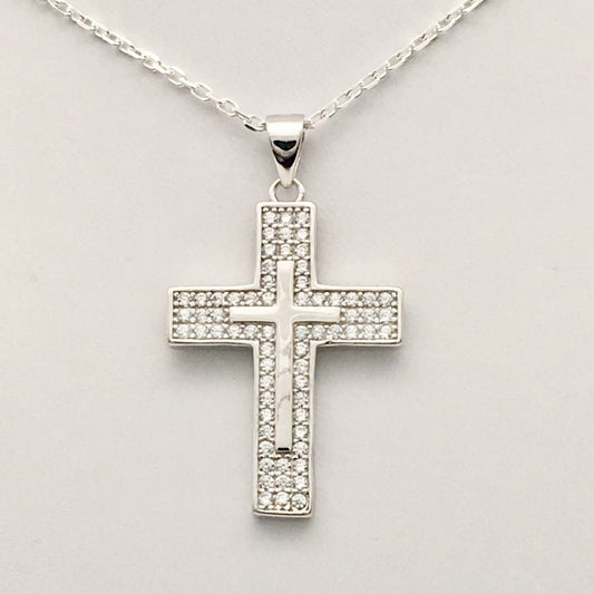 Z1375NL Cross Necklace 18"