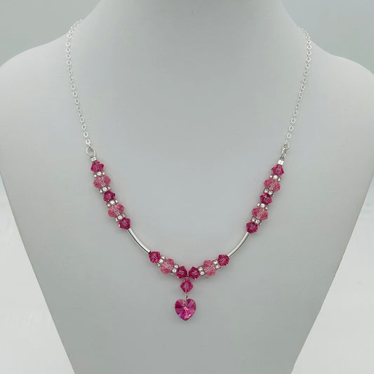 C1484SW Pink Necklace 19"