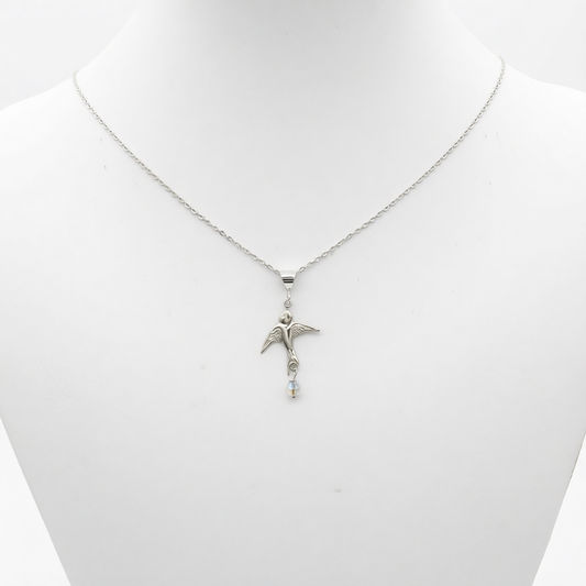 C1330 Bird Necklace 16"